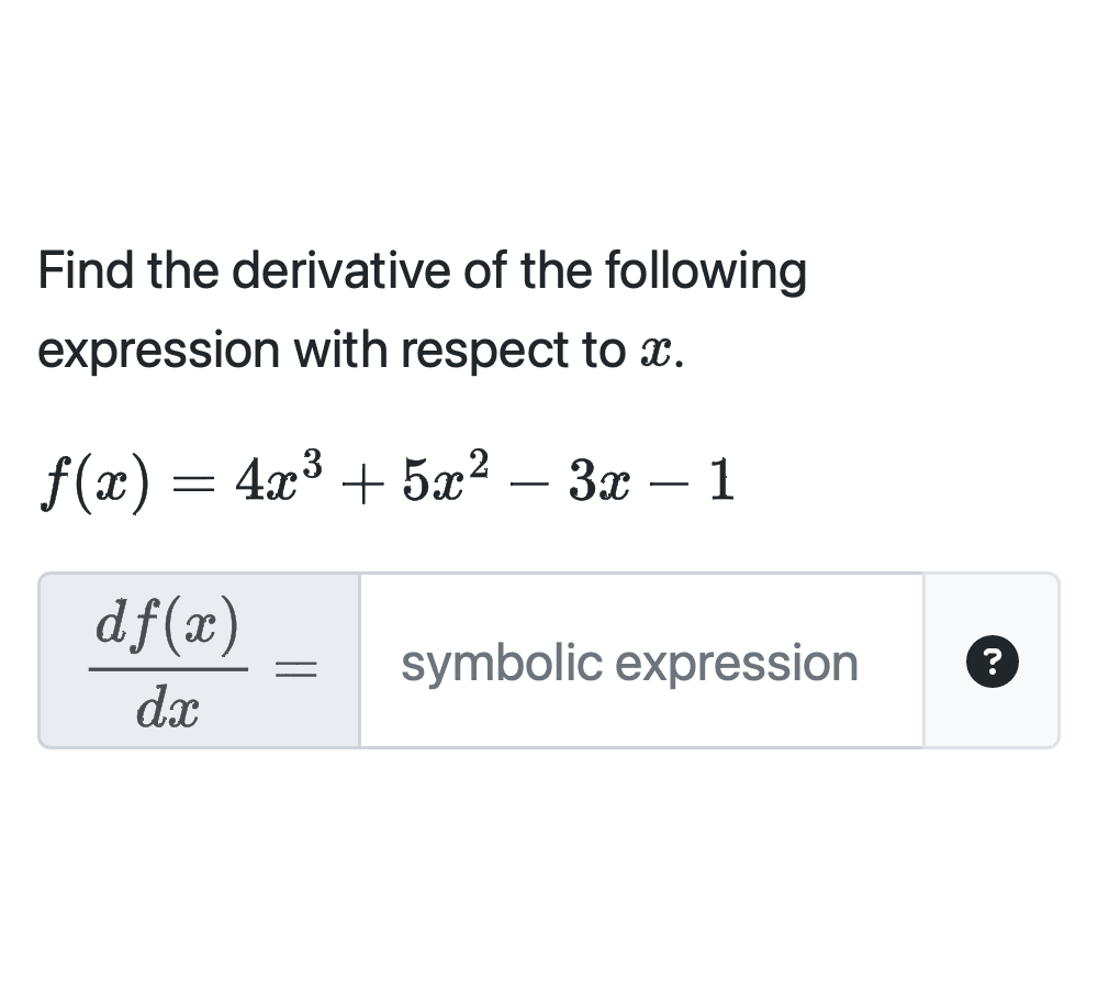 Symbolic answer