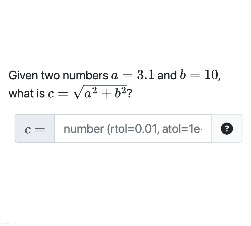 Randomized parameters