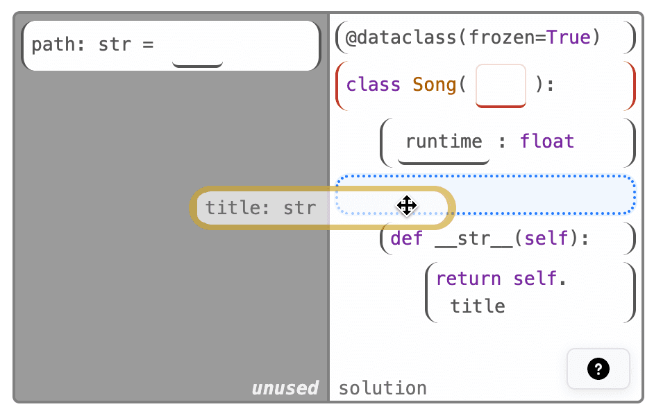 Faded Parsons Problem