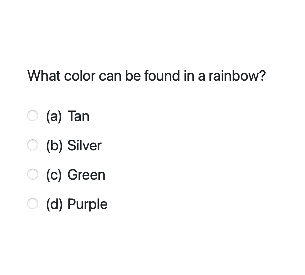 Text answers