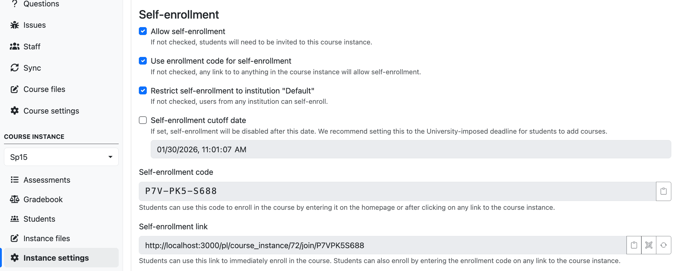 Overview of self-enrollment settings
